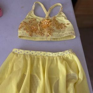 Custom made lyrical 2 piece costume size 5/6 worn once